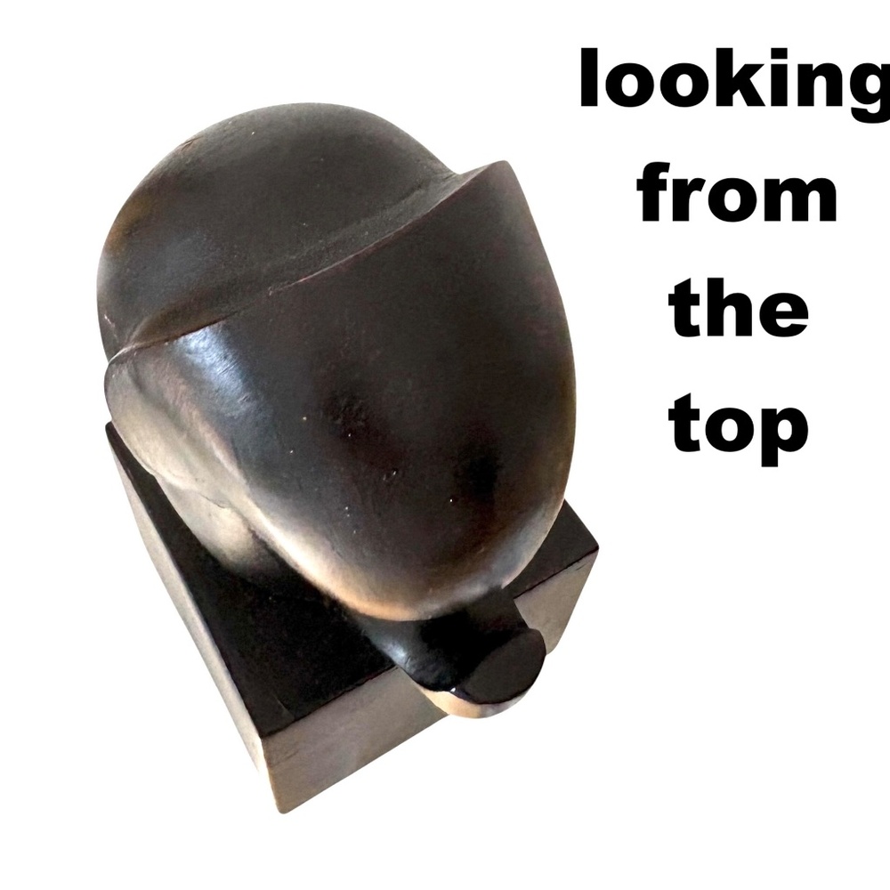 elephant WEST ELM figure black mid-century abstract 3x6.5 Ferdinand Parpan - Picture 6 of 13